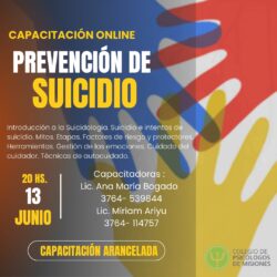 Capacitación virtual: Prevención de Suicidio