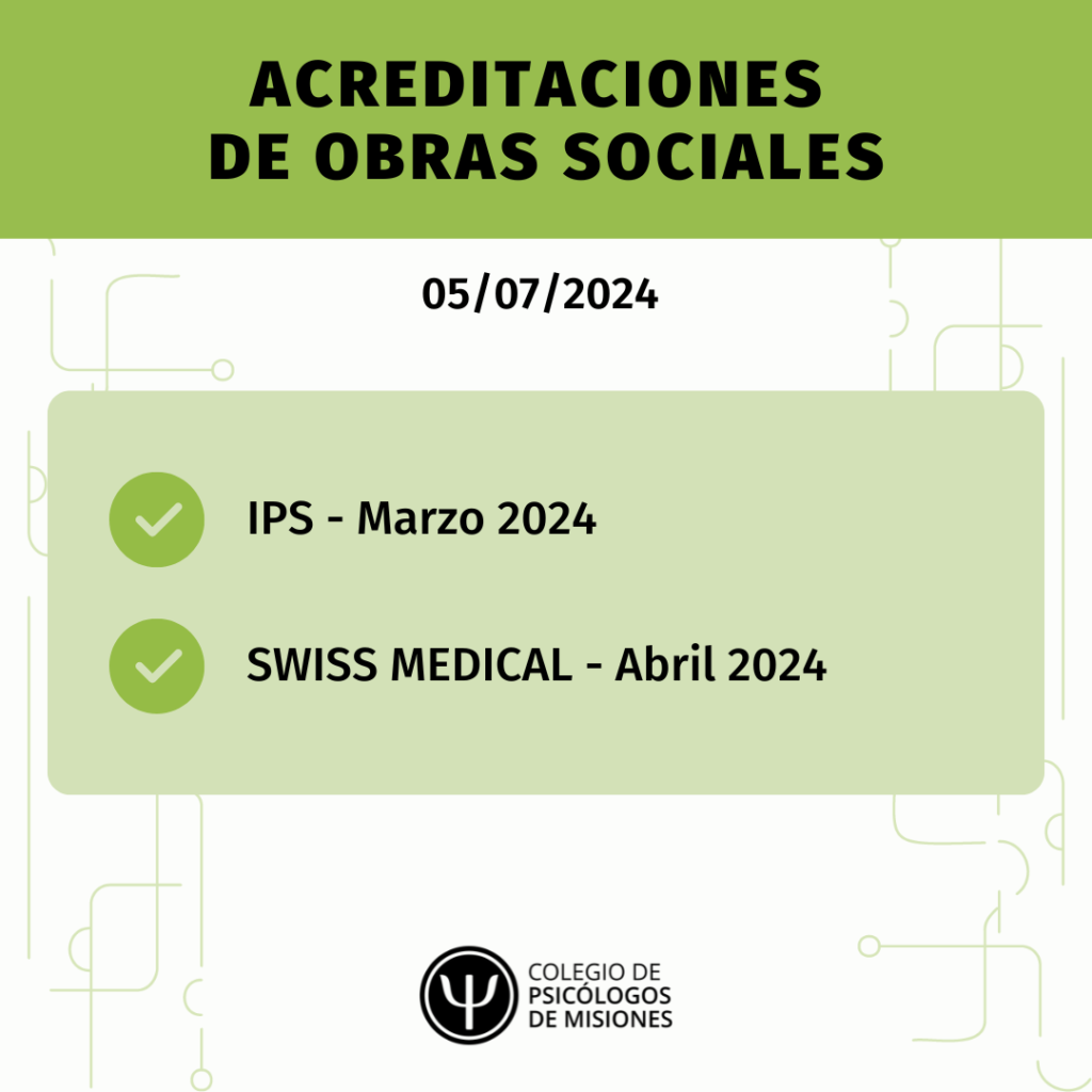 Acreditaciones De Obras Sociales Colegio Profesional De