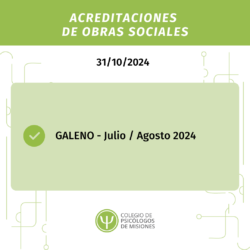 Acreditaciones de Obras Sociales 31/10/2024